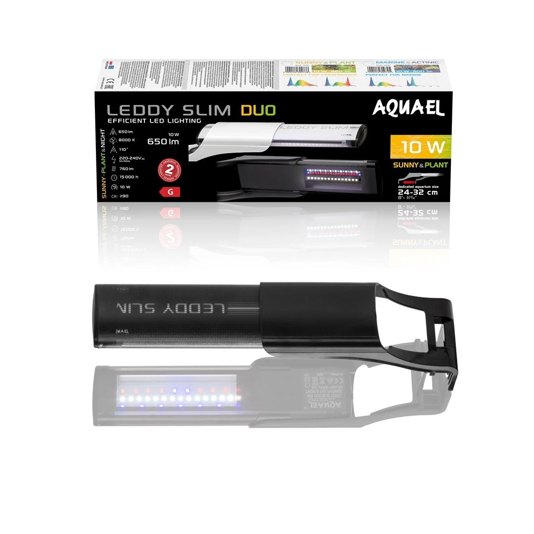 AquaEl Leddy Slimduo 10 W Sunny Plant and Night Black